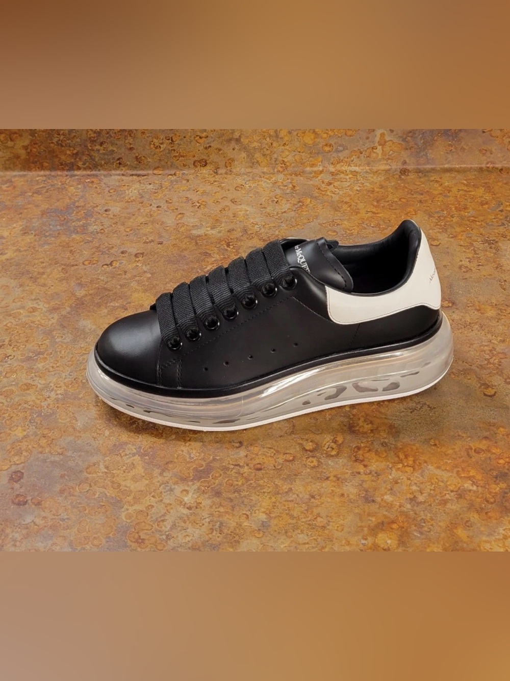 NEW! Alexander McQueen Transparent Sole Sneaker Women US 6; 36 EU